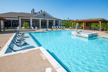 A large swimming pool